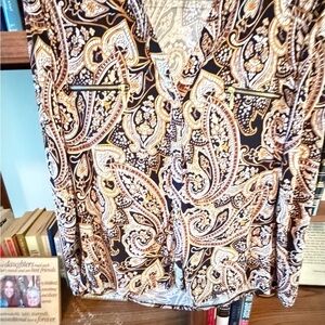 INC International Concepts Multicolor Paisley Blouse